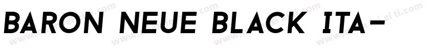 Baron Neue Black Ita字体转换